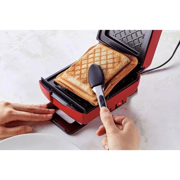 Recolte PRESS SAND MAKER RPS-2 Quilt Sandwich toaster 100V Red - Picture 6 of 14
